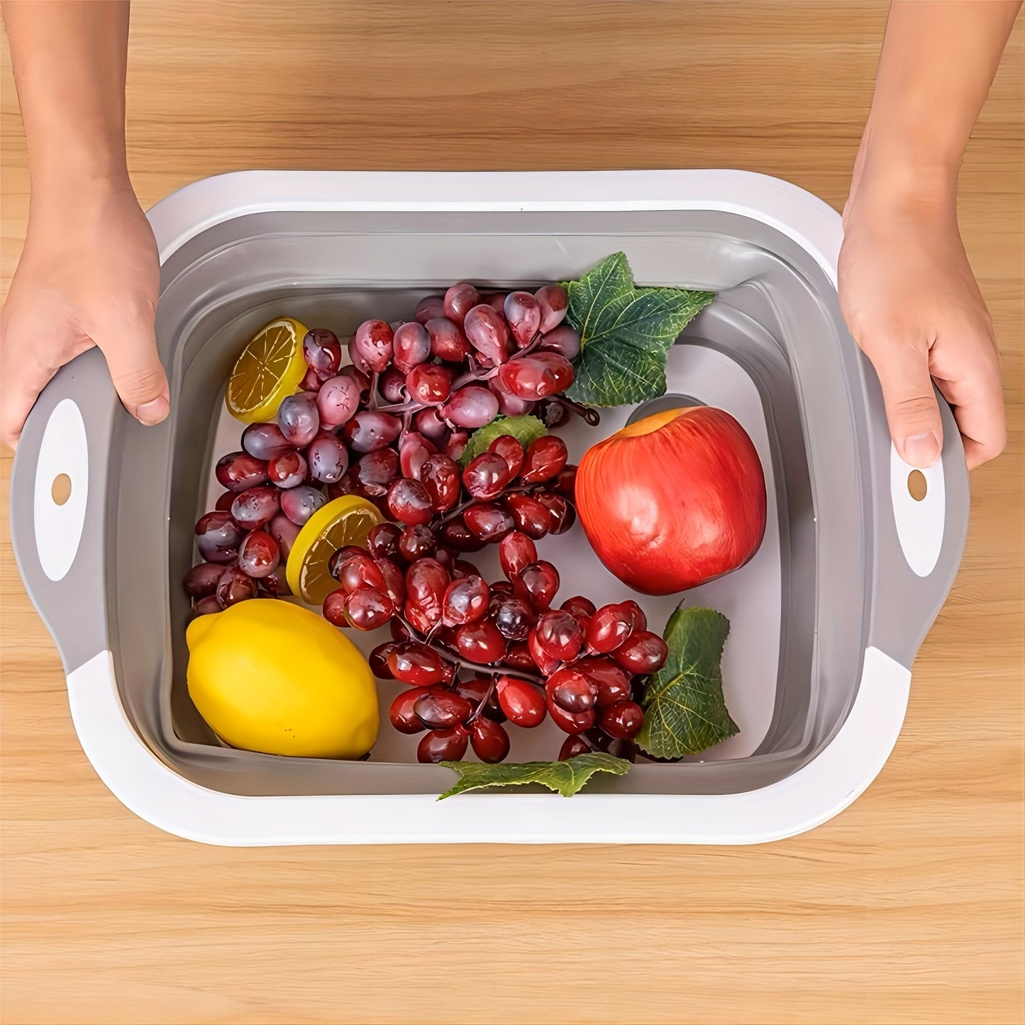 Foldable Chopping & Cutting Board - 2-in-1 Multifunctional, Space-Saving, Easy Clean, Durable for Camping, BBQ, Picnic