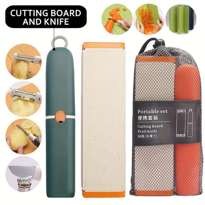 Wheat Straw Folding Chopping Board Camping Picnic Portable Chopping Board Kitchen Household Fruit And Vegetable Board