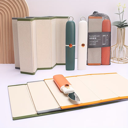 Wheat Straw Folding Chopping Board Camping Picnic Portable Chopping Board Kitchen Household Fruit And Vegetable Board
