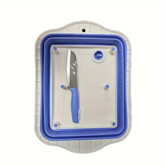 Foldable Chopping & Cutting Board - 2-in-1 Multifunctional, Space-Saving, Easy Clean, Durable for Camping, BBQ, Picnic