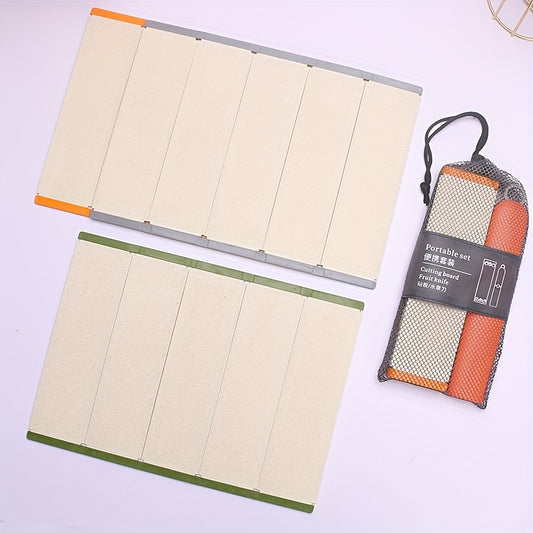 Wheat Straw Folding Chopping Board Camping Picnic Portable Chopping Board Kitchen Household Fruit And Vegetable Board