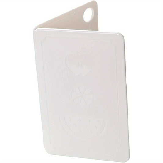 Foldable Plastic Fruit Chopping Board for Outdoor Picnic and Camping, Nordic Rice White 7.87x4.92x0.31inch