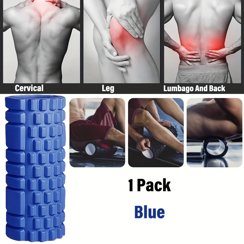 13-inch Portable Foam Roller, Made Of High-density EVA Foam Material, Is Suitable for Yoga, Gym, Home Exercise And Deep Tissue Relaxation Muscle Massage Roller.